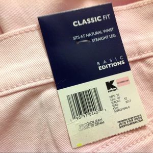VINTAGE NEW OLD STOCK Brand New Pastel Pink Jeans 80s Retro 26W 3X 4X